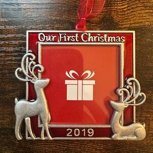 Studio Decor 2019 Our First Christmas Ornament Photo Frame